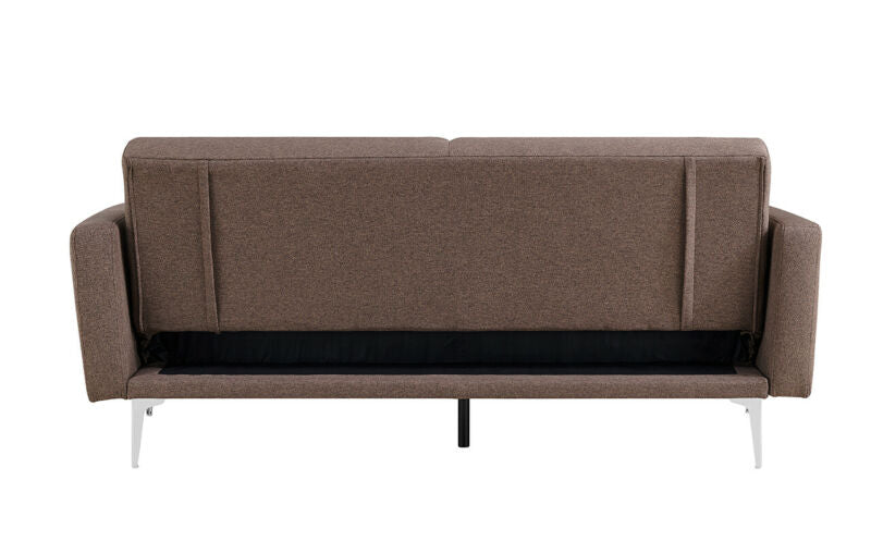 Ethumz Fabric 3 Seater Brown Sofa Bed With Sides - Ethumz United Kingdom Limited