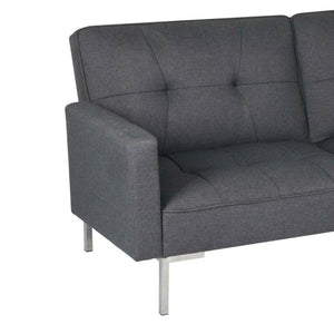 Ethumz Fabric 3 Seater Grey Sofa Bed With Sides - Ethumz United Kingdom Limited