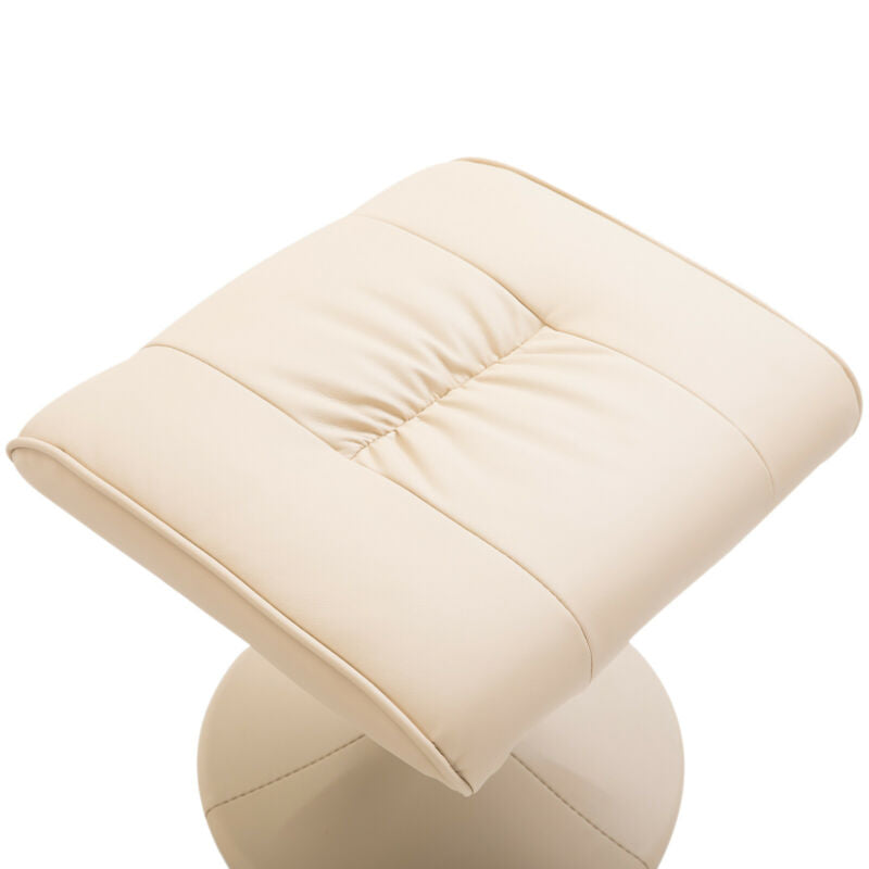 Ethumz Electric Heated Massage Faux Leather Cream Chair - Ethumz United Kingdom Limited