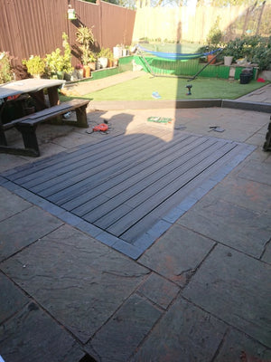 Wood-plastics Composite Decking Anthracite Grey -  (£65 per M2)